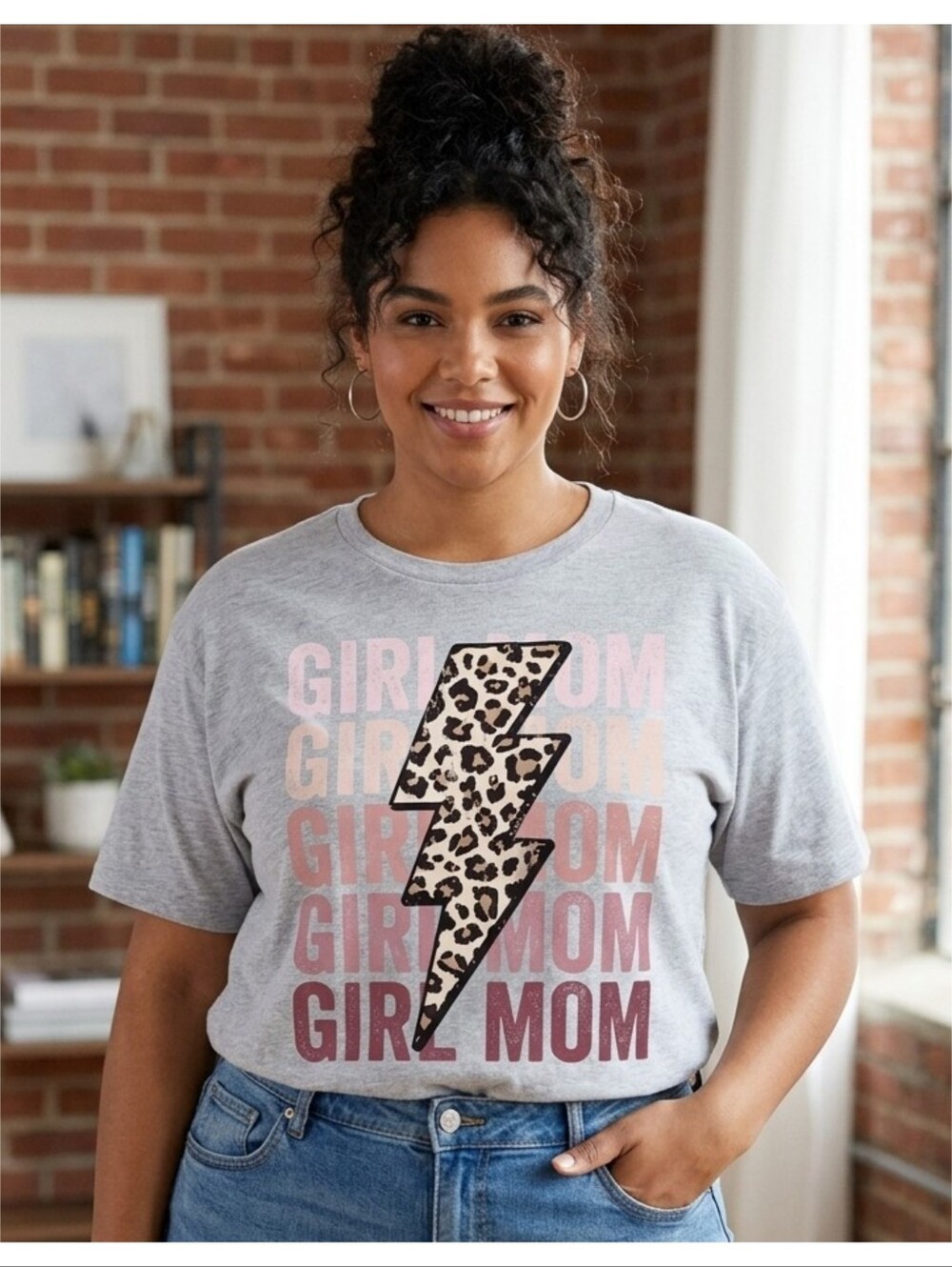 Gildan "Girl Mom" Tee Gray Size XL